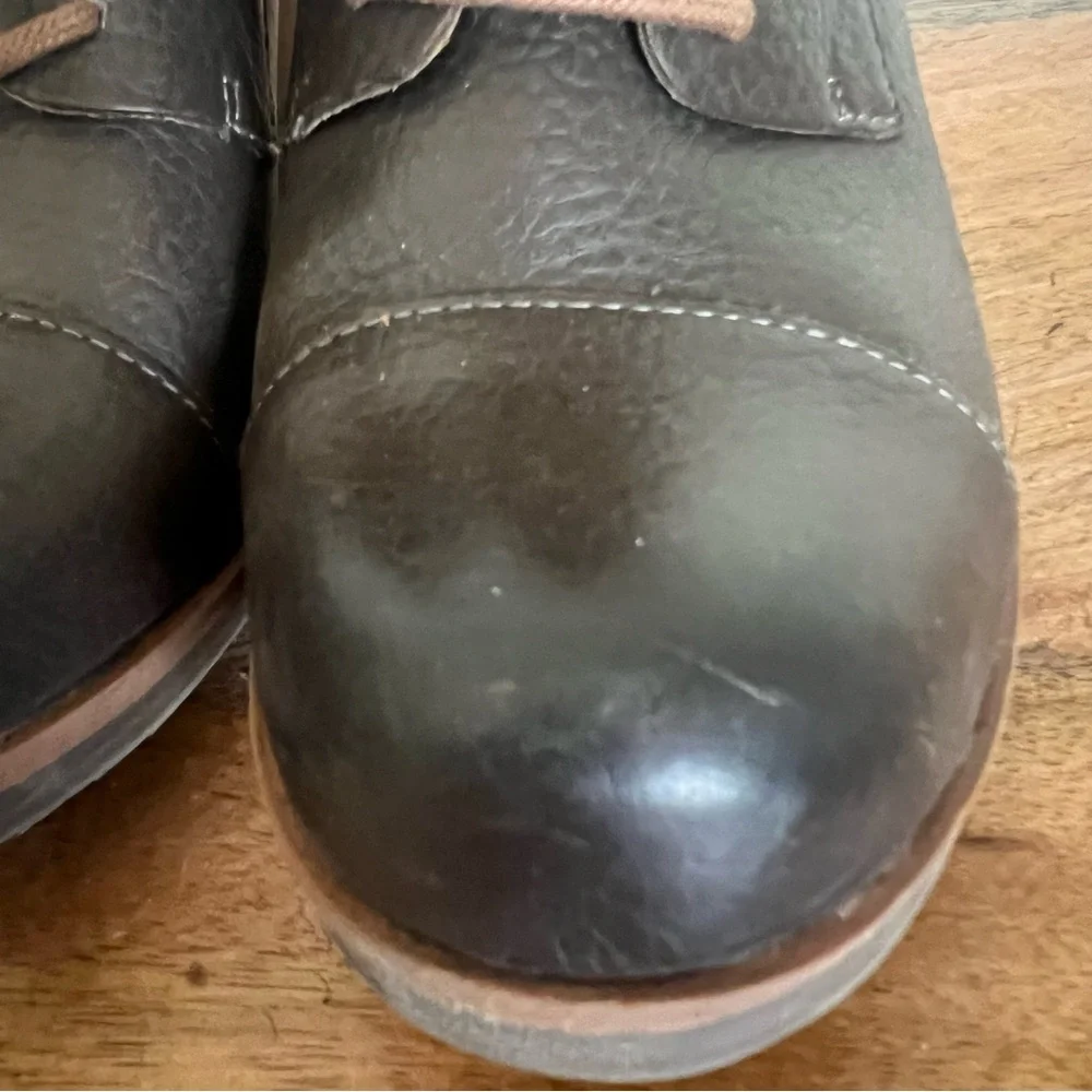 Kork Ease Women’s Roana Brown  Leather Lace Up Booties Size 7.5 - Picture 5 of 13